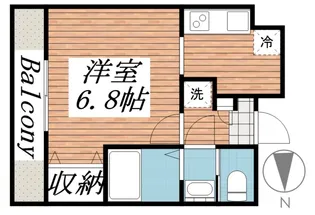 HF仙台レジデンスEAST【8階】の間取り