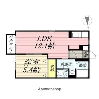 ヴェルドミール川平【2階】の間取り