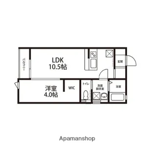 コンフォート将監【102号室】の間取り
