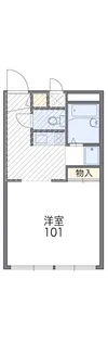 レオパレス忠雅Ⅱ【201号室】の間取り