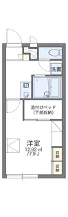 レオパレスオーベルジュ【105号室】の間取り