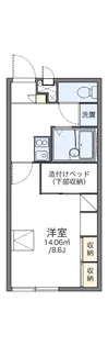 レオパレスSUNPLACE【102号室】の間取り