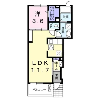 ドリームワークス 五番館【1階】の間取り