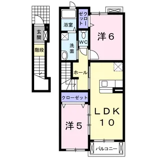 フロンティア 七日町【2階】の間取り