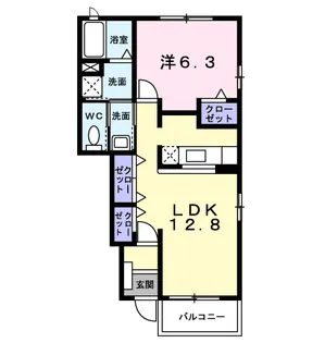 ポリッシュ【1階】の間取り
