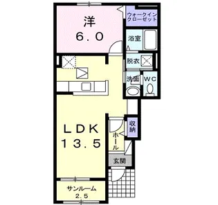 アルバーダⅡ【1階】の間取り