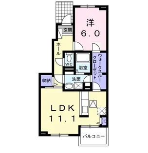 アリエールⅠ【1階】の間取り