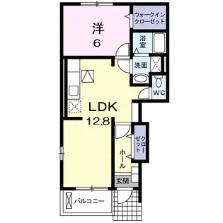 セイバリー B【1階】の間取り