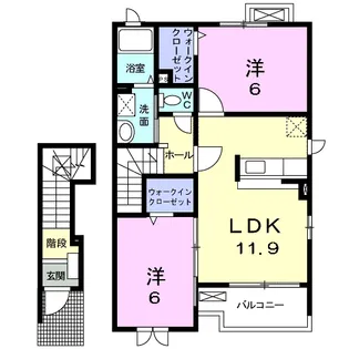 ヴァーサKS Ⅰ【2階】の間取り