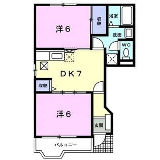 ビュウハイツ【1階】の間取り