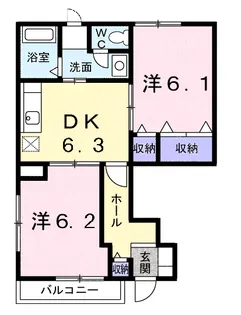ヴィア・ラッテア【1階】の間取り