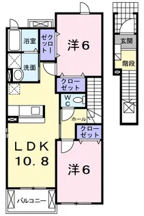 シティハイツ梅田・2番館【2階】の間取り