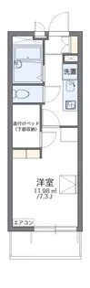 レオパレス明通り【202号室】の間取り