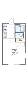 レオパレスSOUTHERNCROSS【104号室】の間取り