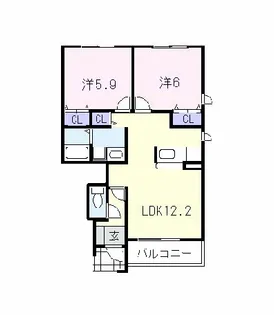 LAUREL F.A【1階】の間取り