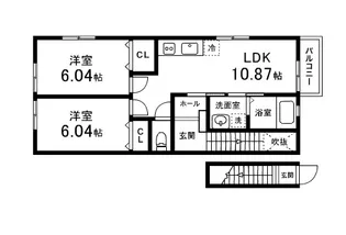 セントラルコーポⅥ【2階】の間取り