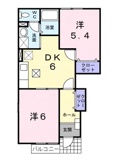 ボルックスⅡ【1階】の間取り