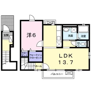 ノベルティーあさひ C【2階】の間取り