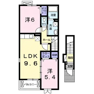 エスポワール D【2階】の間取り