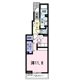 ラポームメゾンⅡ【1階】の間取り