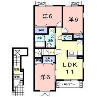 ノアズ アーク マーヴェラス【2階】の間取り