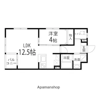ゾンネモント子平町【310号室】の間取り