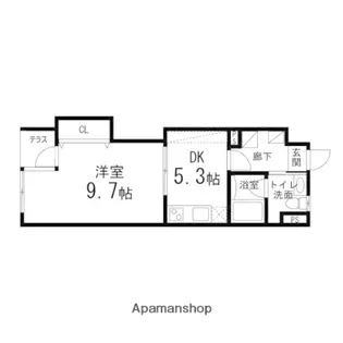 ゾンネモント子平町【112号室】の間取り