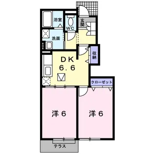 セイバリー郡山【1階】の間取り
