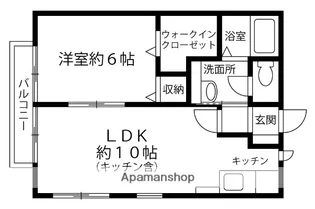 ラ・リィビェール【1階】の間取り