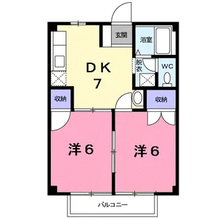サンプレイス【2階】の間取り