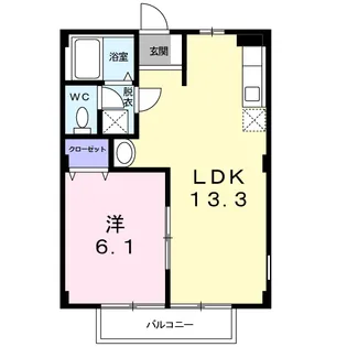 フリーダムヒルズ【2階】の間取り