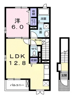 ウィンド・フィルⅠ【2階】の間取り