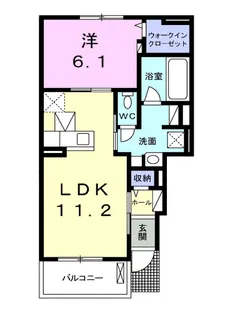 プラスターラー.エス 弐番館【1階】の間取り