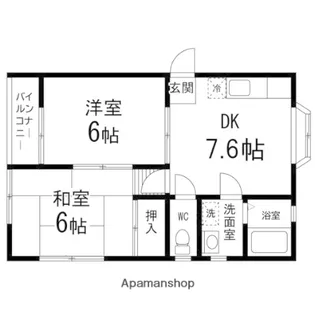 ルミエールⅠ【203号室】の間取り