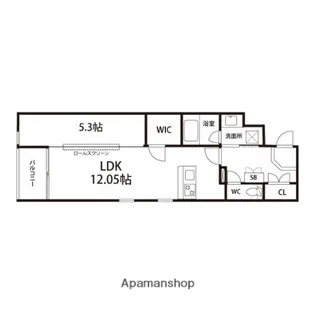 カーサヴェルデ米ケ袋【206号室】の間取り