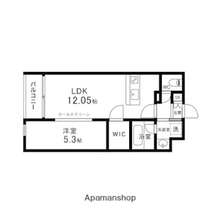 カーサヴェルデ米ケ袋【303号室】の間取り