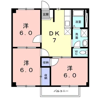 ニューシティノナカⅡ【2階】の間取り