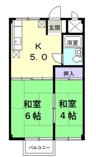 シティハイツ遠藤【2階】の間取り