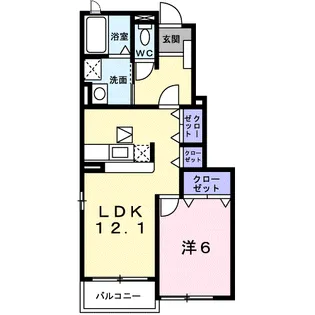 プラシード福浦 A【1階】の間取り