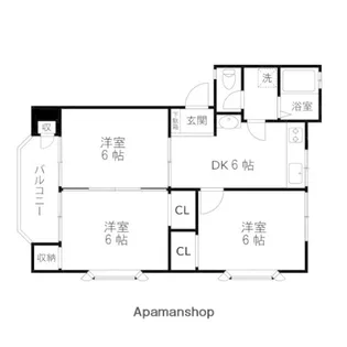 パルシティSーⅡ【101号室】の間取り