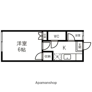 コーポ杉【103号室】の間取り