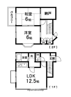 八乙女庵【2階】の間取り