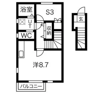 カーサセレステ【202号室】の間取り