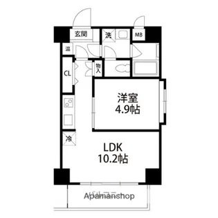 ケンズコート【603号室】の間取り