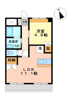 グランディール泰清【202号室】の間取り