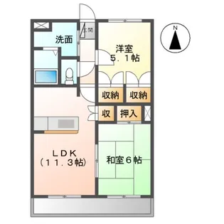 サンコート【3階】の間取り