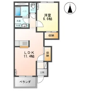 ラトゥール【1階】の間取り
