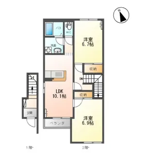 ベアドール【2階】の間取り