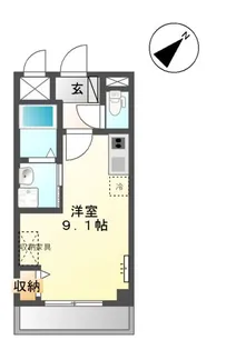 ノーブルコート台原【1階】の間取り