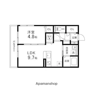 LIVEⅡ【101号室】の間取り